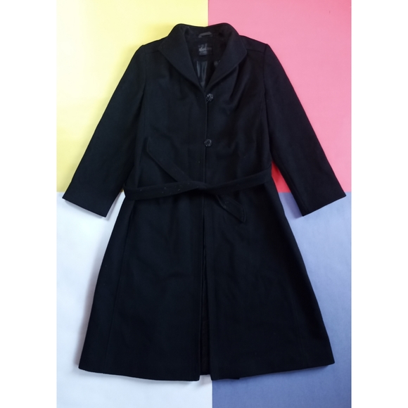 Pure Virgin Wool electre Paris Heavy Winter Trench Coat
